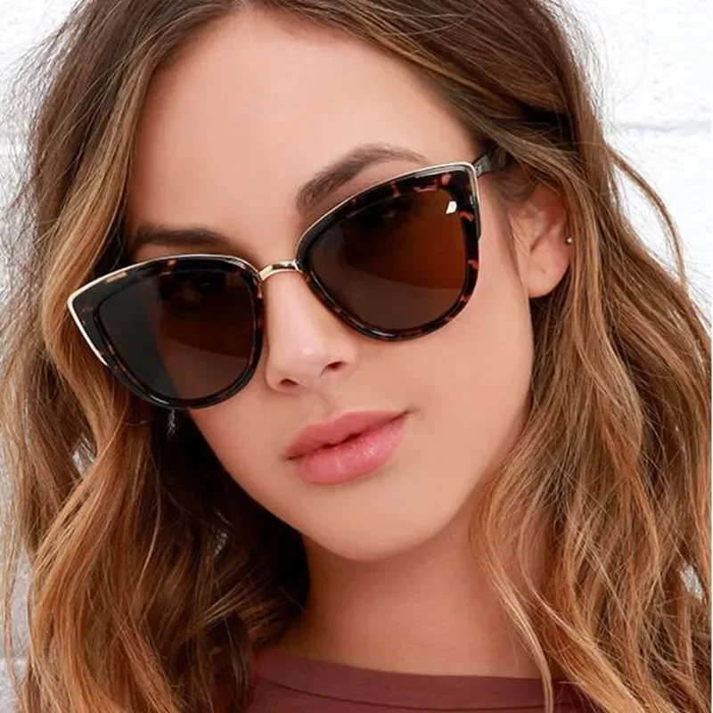 

Fashion Classic Women Cateye Sunglasses Brand Designer Female Vintage Lady Sun Glasses Oculo De Sol Shades Summer Style