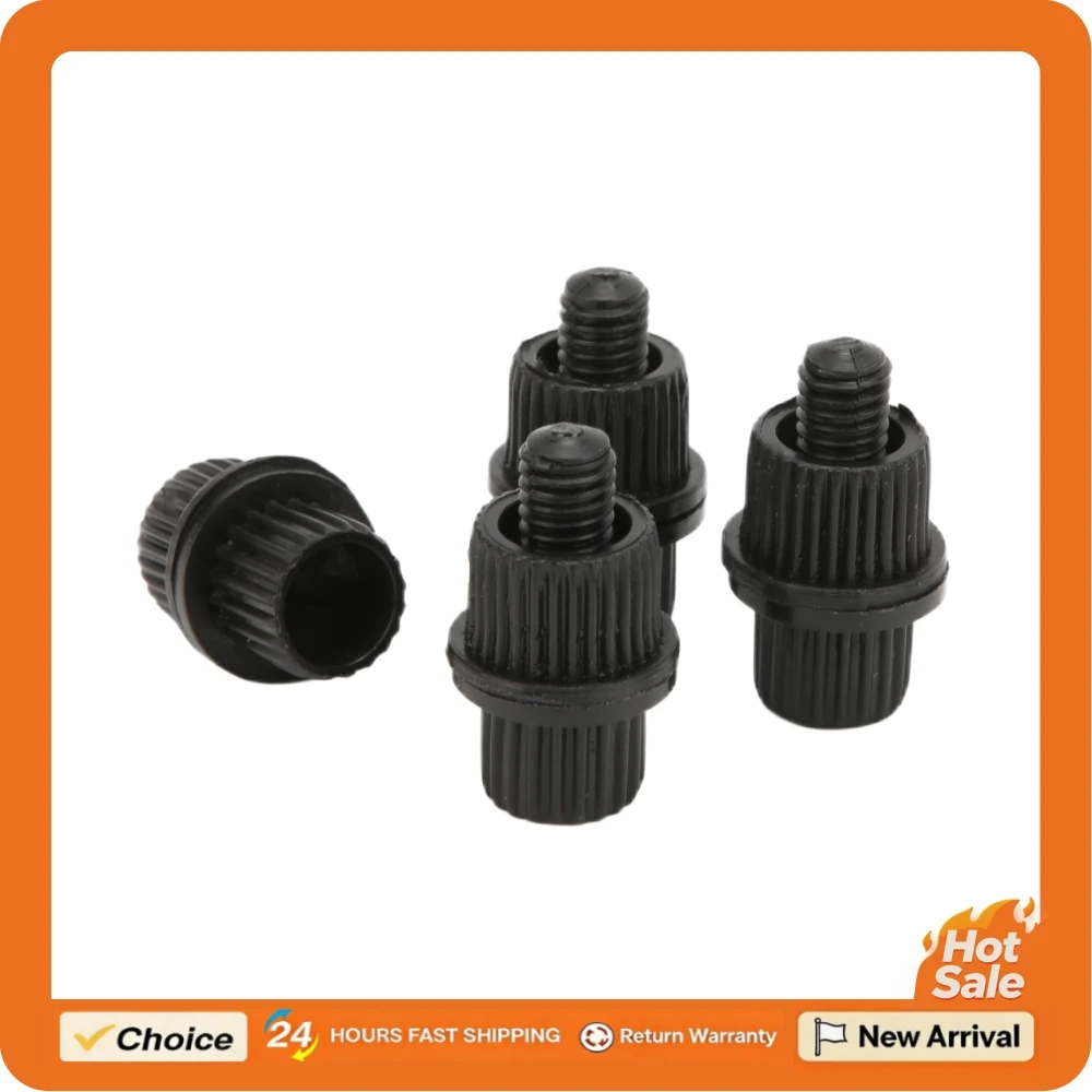 4pcs 6mm Thread License Plate Screw Black Nylon Rustproof Screw for Motorcycle Yacht Black License Plate Screw Motorcycle Parts
