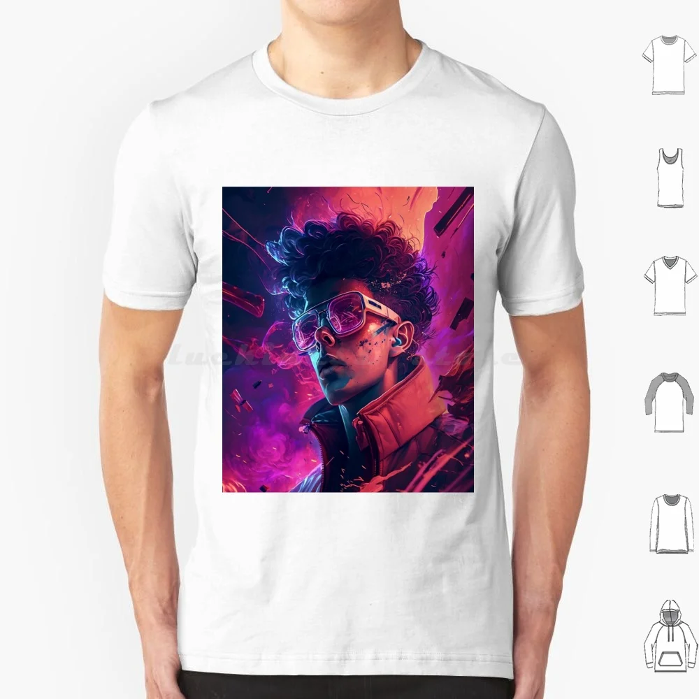 Curly Hair-Masculine Beauty T Shirt 6xl Cotton Cool Tee Masculine Beauty Male Attractive Beautiful Cool Men Curly Glasses Male