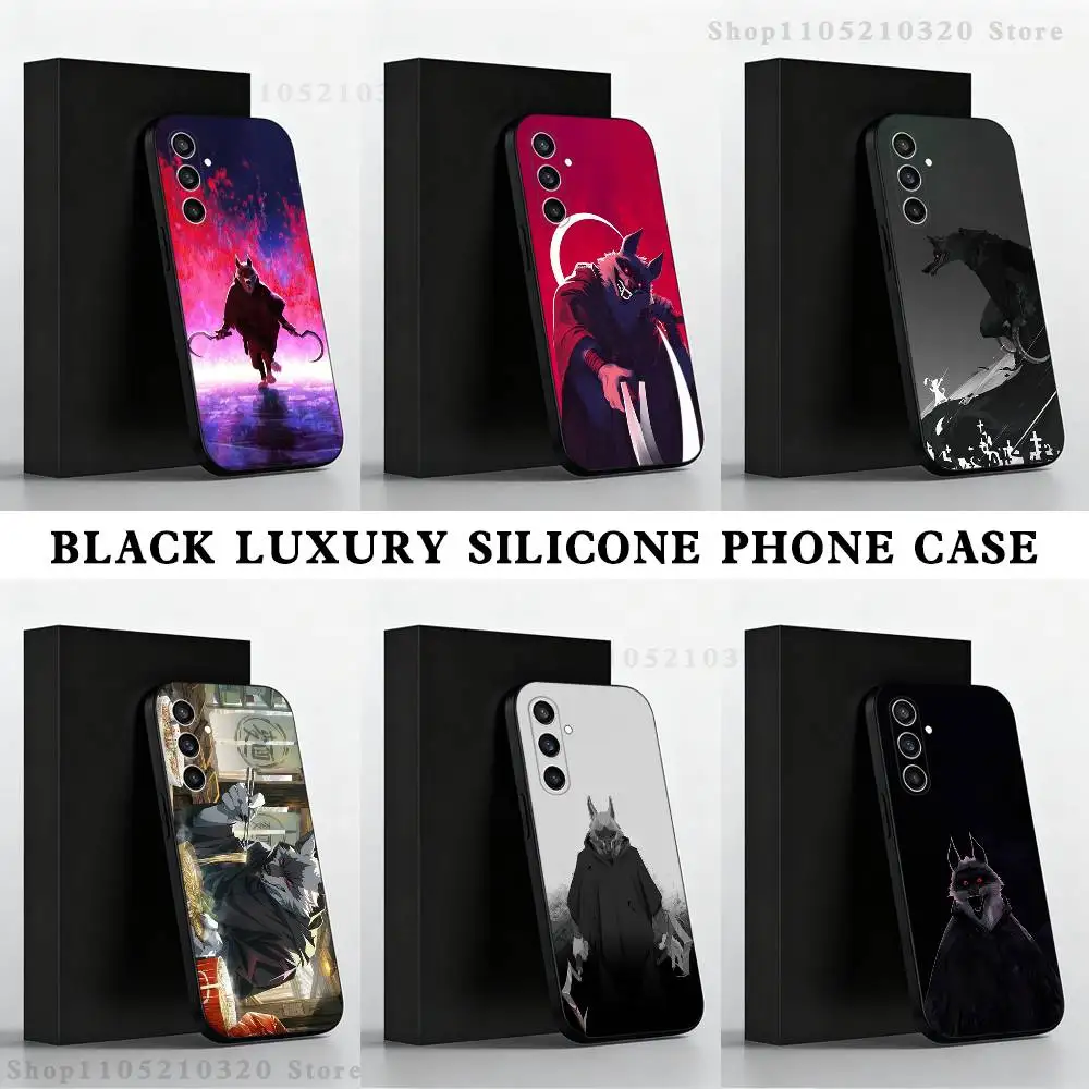 

cat Wolf boots cartoon Phone Case For Samsung S 25,24,23,22,30,21,10,9,Ultra,Plus,Lite,FE,4,5 G Black Soft Case