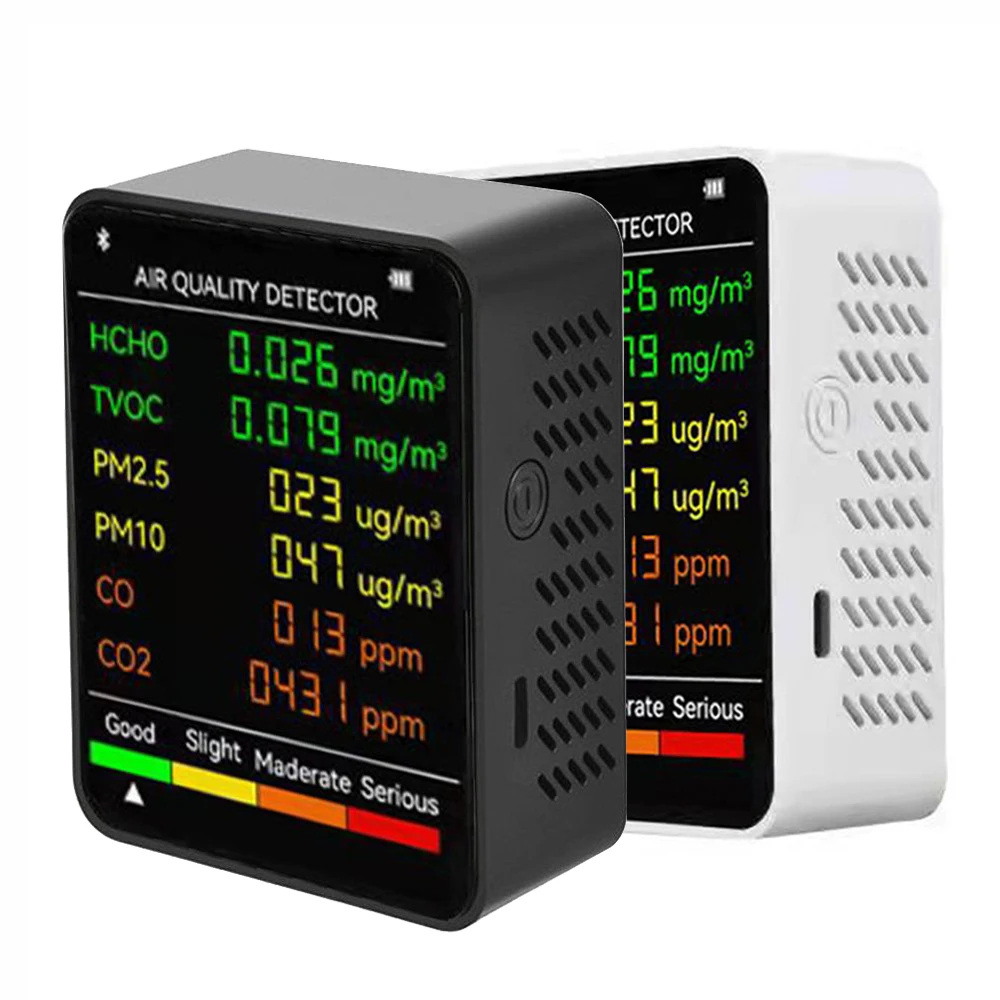 

O50 6in1 / 3in1 PM2.5 PM10 HCHO TVOC CO CO2 Air Quality Monitor CO CO2 Formaldehyde Monitor Air Quality Monitor