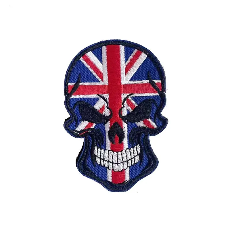 Britische Flagge Vereinigtes Königreich Taktische Abzeichen Stoffapplikation Stickerei Militärpatches, UK-Emblem Union Jack IR Reflektierender Aufnäher – Detail 3