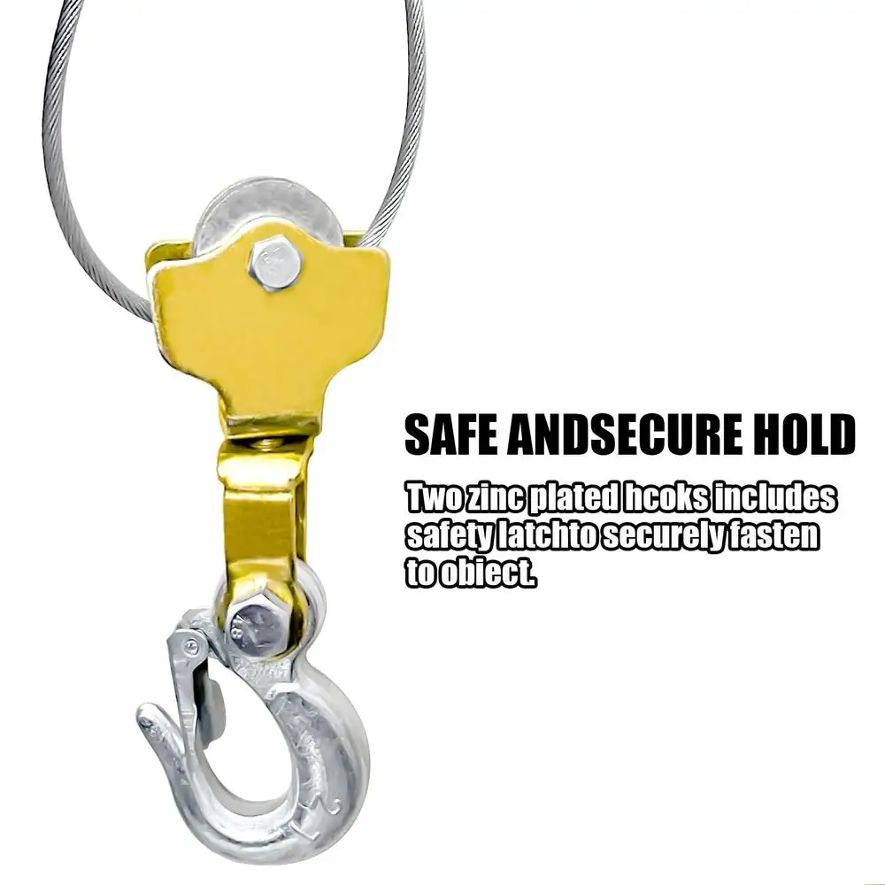 الثقيلة تأتي على طول ونش 2 طن المزدوج والعتاد السلطة بولير 4400LB 6.56Ft كابل اليد رافعة أداة