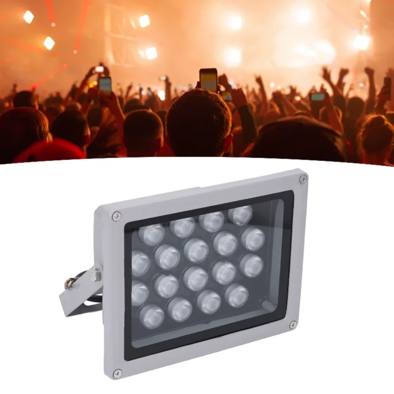 LED Flood Light Aluminum IP65 Water Resistant Long Lifespan Square Projection Lamp For Large Venue 20W