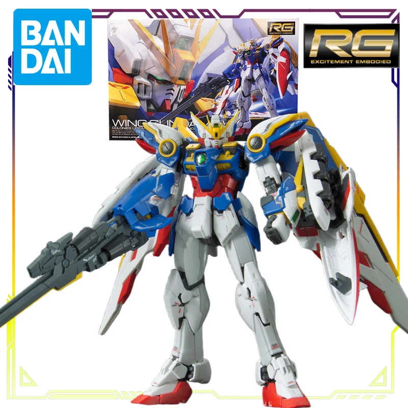 

BANDAI original Real Grade series Flying wing up to EW Action Figure Assembly Model Toys Movable Model Ornaments Gifts for Boys