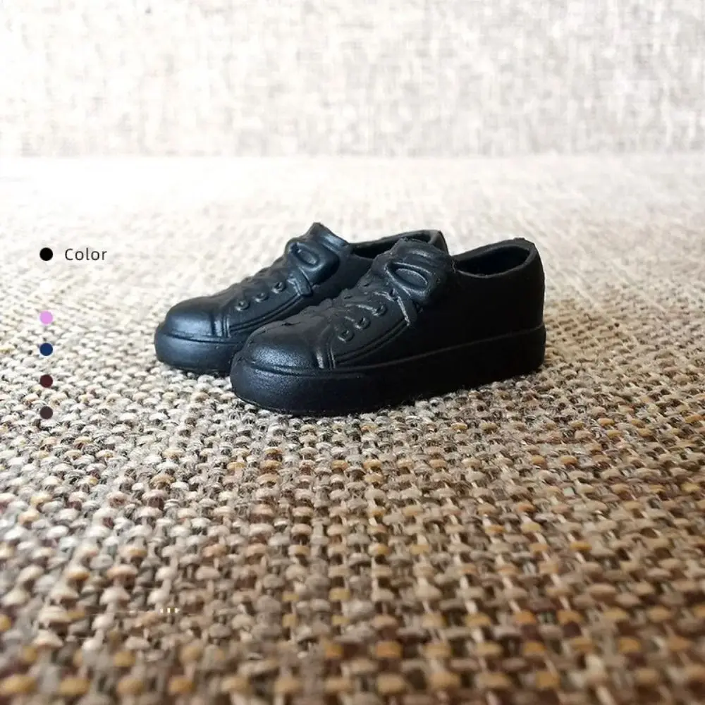 PVC Casual Shoes Round Toe 30cm Sneakers Solid Color Sneakers 1/6 Shoes Cute Casual Shoes PVC Casual Shoes 2cm Accessories
