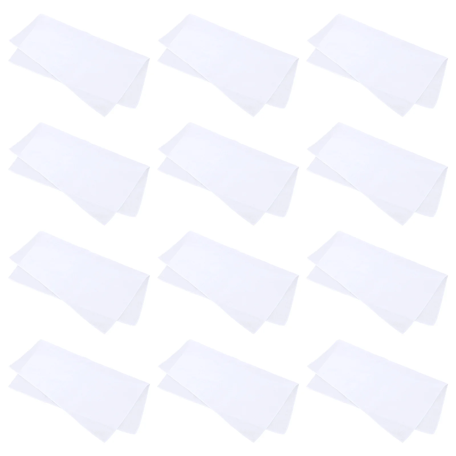 Zuiver Wit Katoenen Zakdoek Set 12 Stuks 38x38 cm Vierkante Wasbare Handdoeken voor Art Craft Tie Dye Projecten zachte Zak