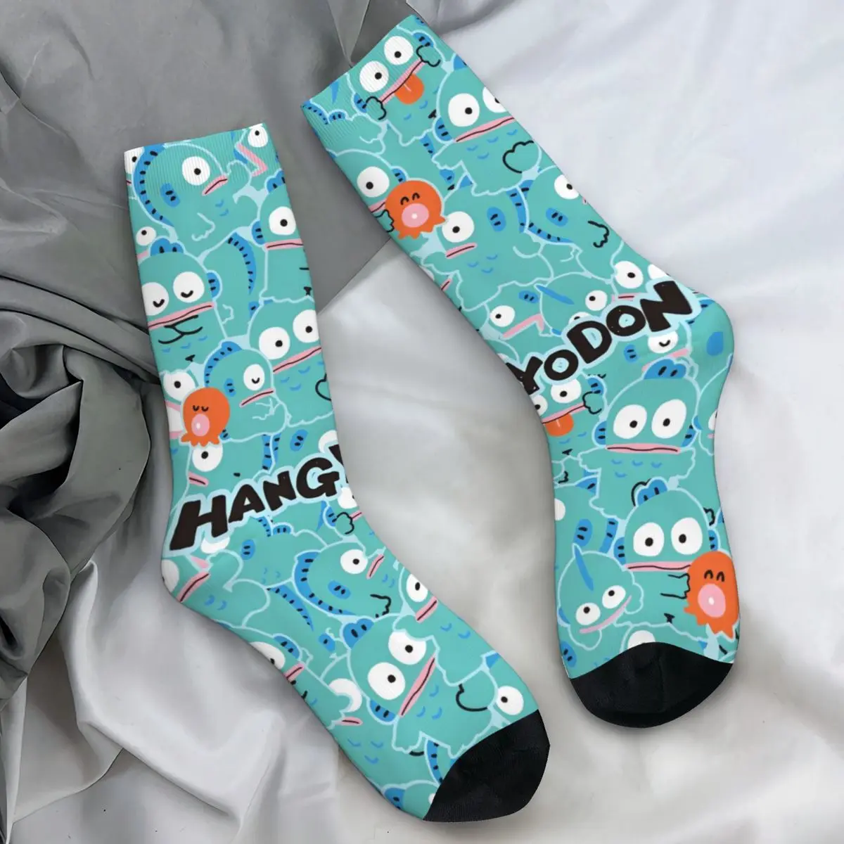 Hangyodon Sanrio Kawaii (15)-bayingimg Socks Fashion Stockings Men's Soft Climbing Socks Winter Graphic Anti Skid Socks