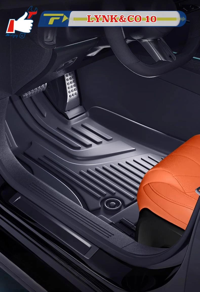 

Автомобильный коврик с левым рулем для LYNK & CO 10 EM-P 2025, полностью окруженный коврик для ног, напольный коврик, напольный ковер, водонепроницаемый коврик
