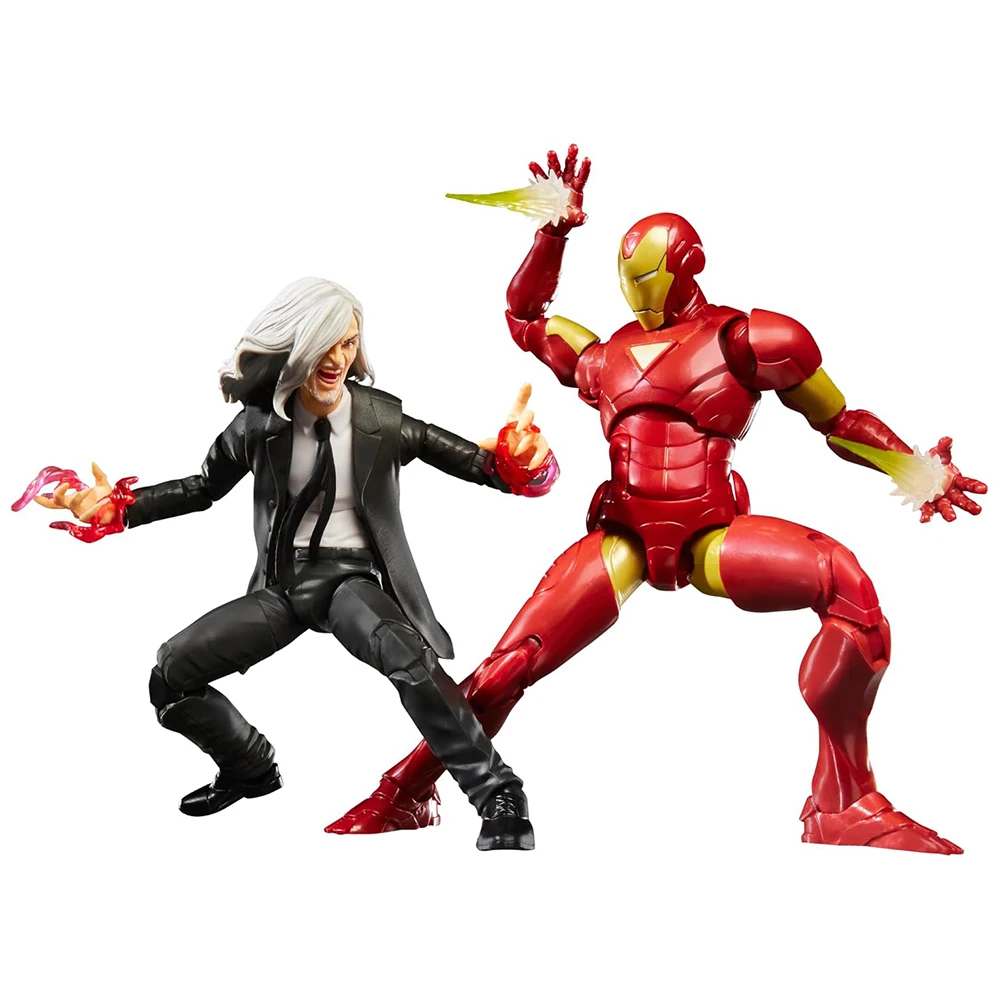 In-Stock NEW Hasbro Marvel Legends Series Iron Man (Extremis) & Mandarin 2-Pack-Set 15cm Anime Action Figure Model Ornament Toys