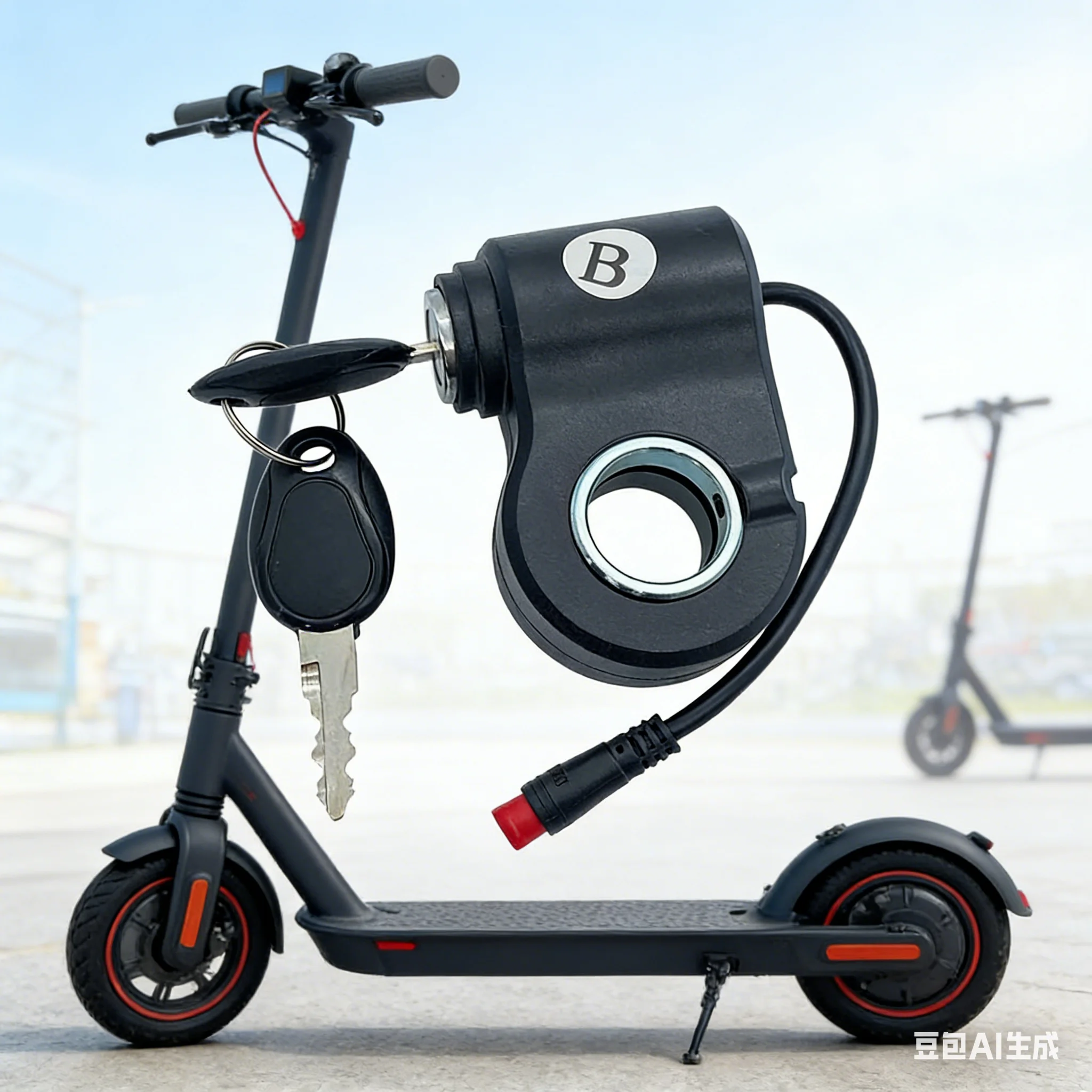 

Scooter Electric Lock 2-pin Start Switch With Keys For Kukirin G2 Pro/Max Electric Scooter Throttle Replace Accessories