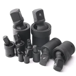 1'' 3/4''Impact Wobble Socket Adapter 360 Degree Swivel Air Impact Knuckle Joint 1/2'' to 3/8'' Or 3/8'' to 1/2'' Universal Tool