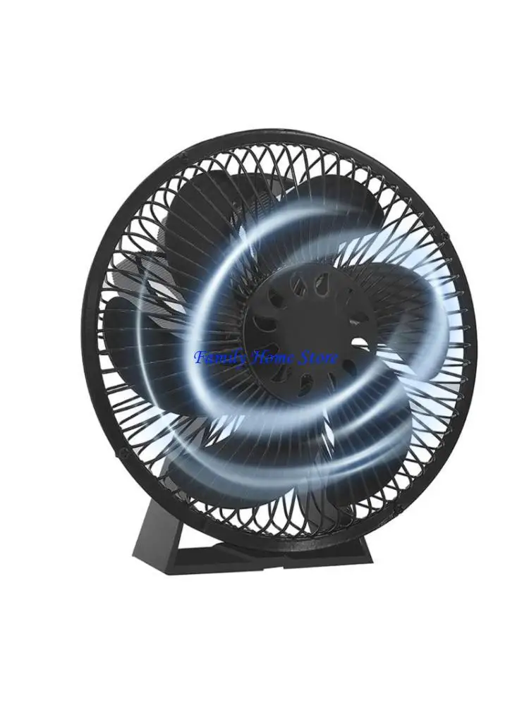 

P0UF Quiet Operation Heat Powered Stove Fan Burning Stove Fan with Cover