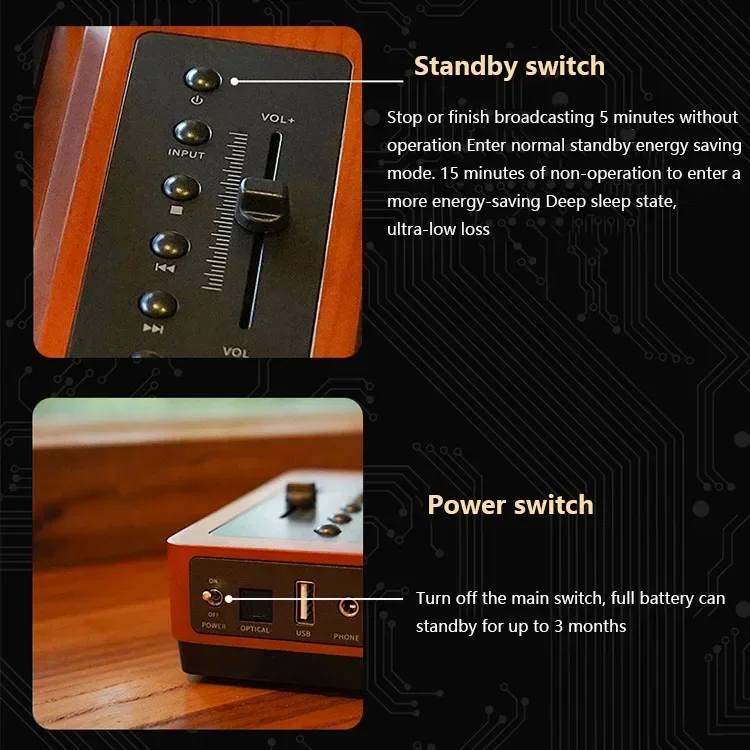 Reprodutor de cd hifi sem perdas, corpo de madeira, bluetooth 5.2, alto baixo, ajustável, eq, portátil, usb, áudio player, controle remoto infravermelho