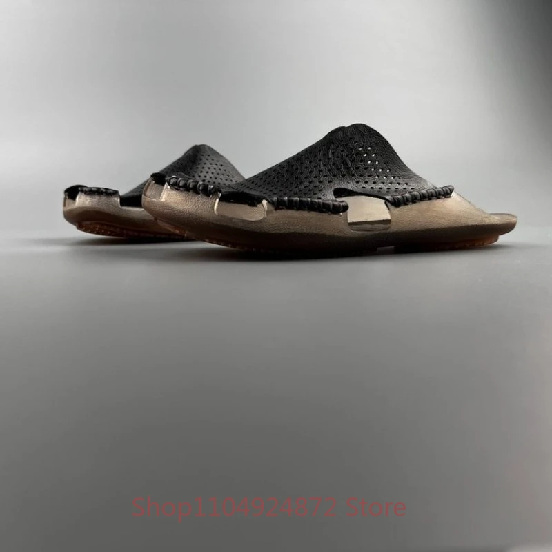 

High-quality Slippers Men's Summer Sandals Slip on Outdoor Oft Soled Comfortable Beach Shoes Male Casual Sport Leather Sandals