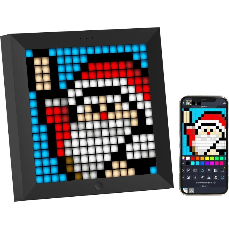 LED بكسل عرض 32x32 أضواء لوحة LED بكسل الفن إطار الصورة الرقمية APP التحكم DIY بها بنفسك لغرفة الألعاب السرير ديكور للطاولات #1