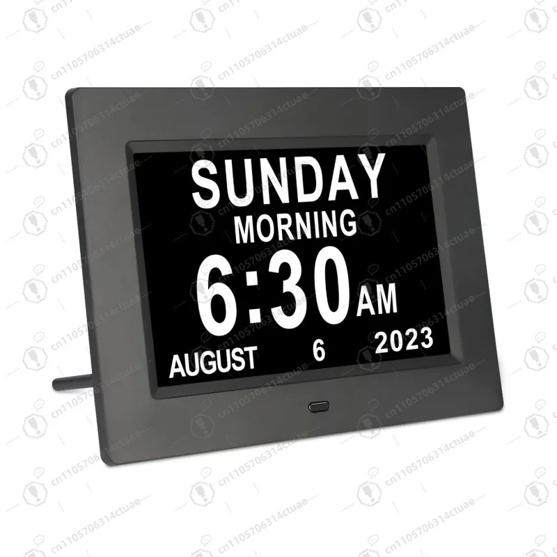 

1PC 7-Inch Digital Clock for Seniors 12 Alarms Auto-Dimming Large Date Time Display Dementia Friendly for Home Bedroom