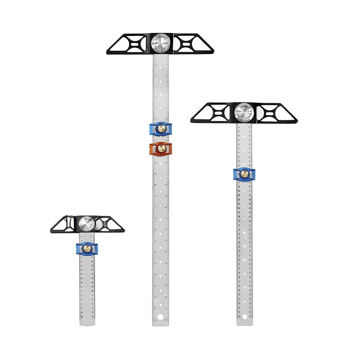 Woodworking right-angle T-ruler angle ruler scribing ruler adjustable high-precision T-square ruler