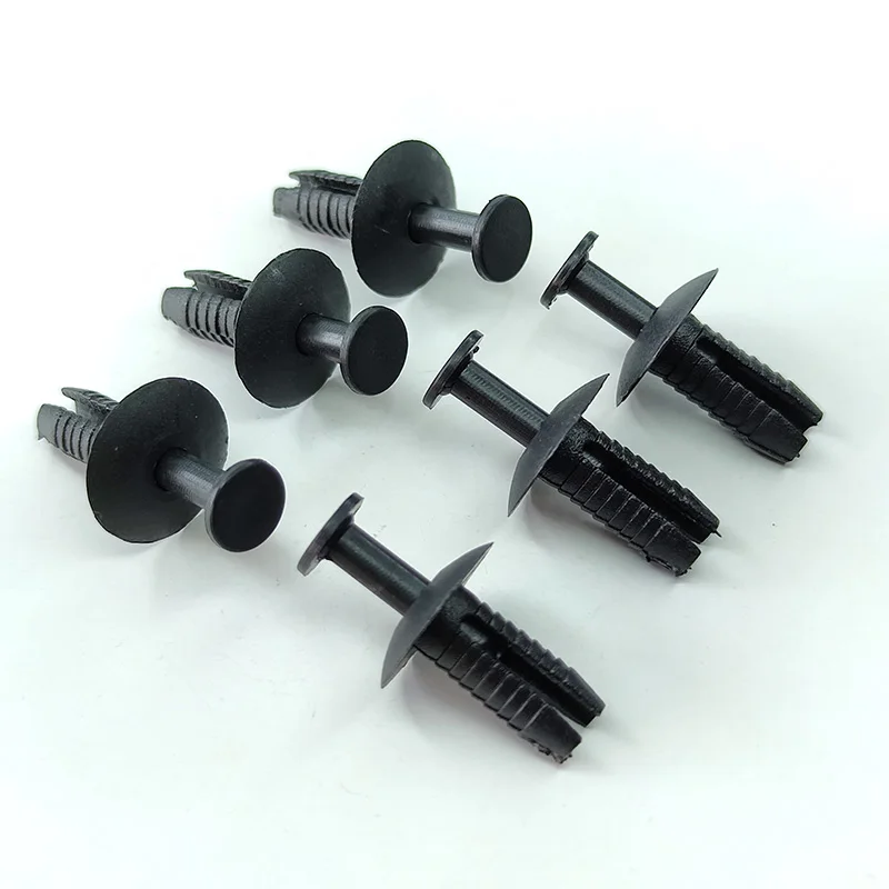 30PCS Auto Fastener Clips 6mm Body & Panel Trim Clips For BMW 51111908077 / 51110029491 Boot lining Clip Plastic Push Fit Rivets