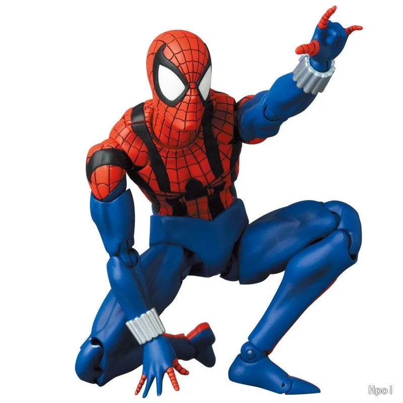 Medicom Toy Original MAFEX Series 143 Spider Man (Ben Riley) Comic Edition Action Figure Model Toys Ornaments Gifts Fo Boys