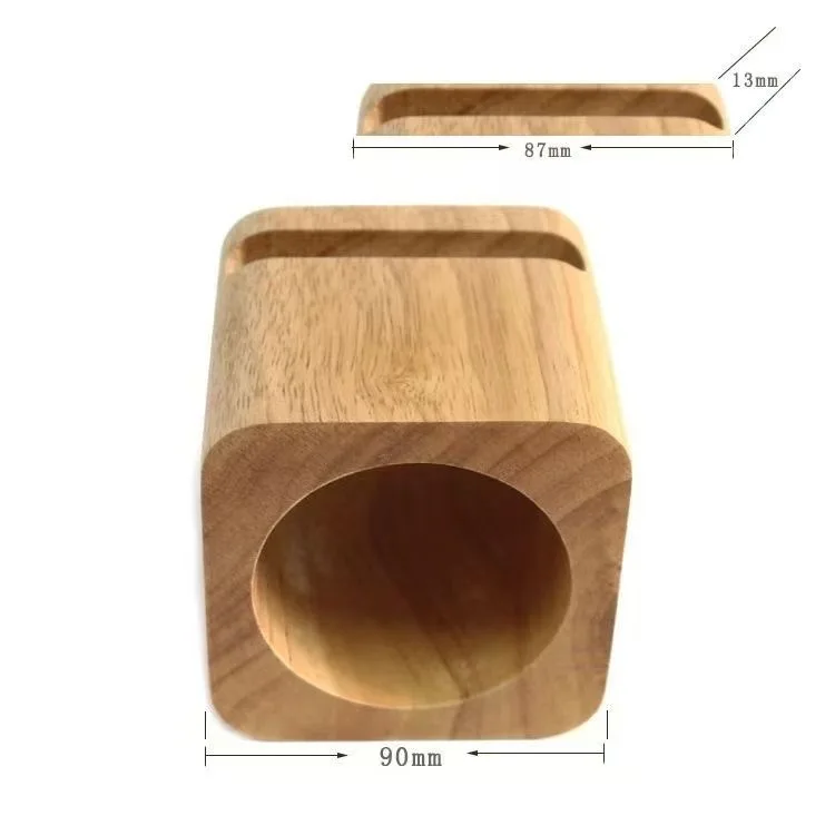 Физический усилитель для мобильного телефона, настольный динамик, основание из массива дерева, простая и креативная, универсальная подставка для ленивых людей, деревянная