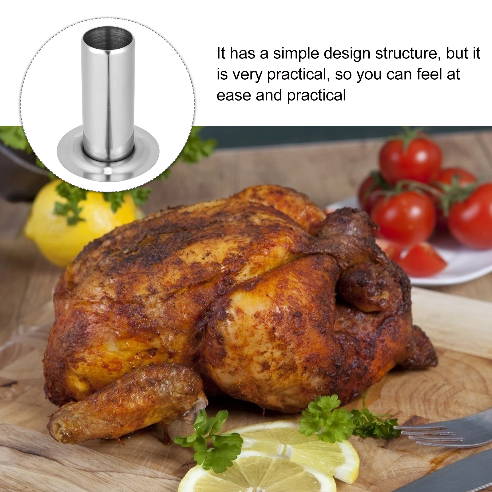 

Stainless Steel Chicken Rack Roast Stand Beer Can Roaster Barbecue Tool Grilled Holder Home Use Flavorful Cooking Wine Juice