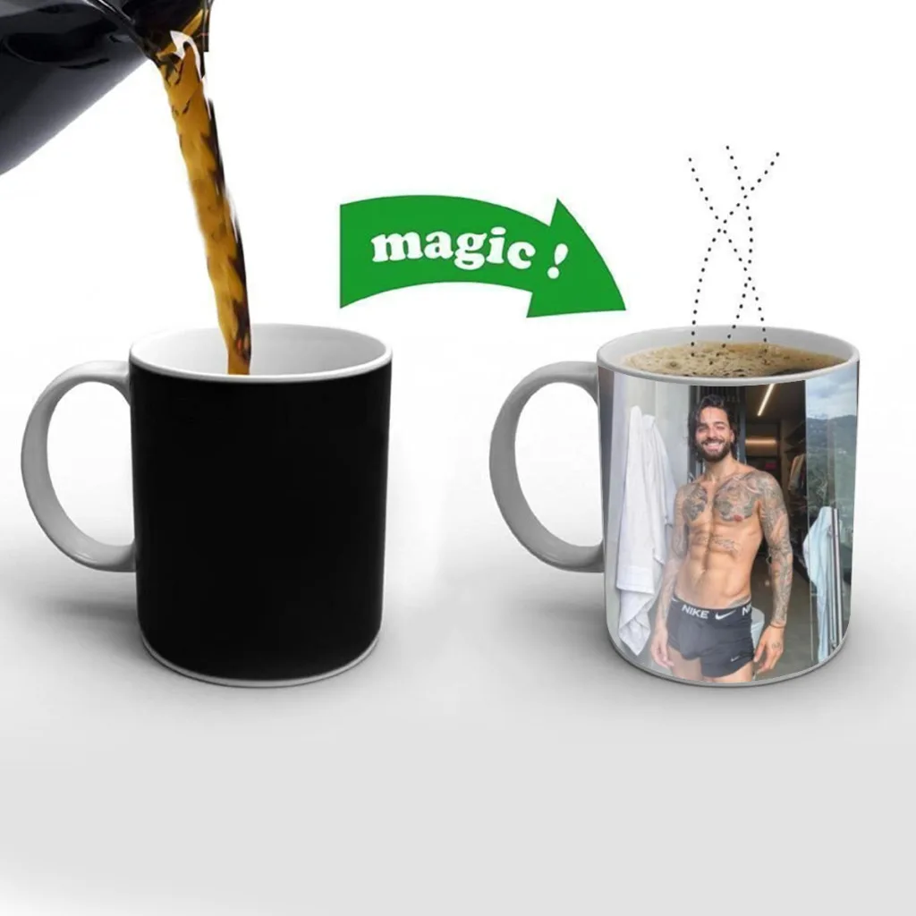 

Maluma Mugs Cup Changing Color Magic Mugs Heat Sensitive Tea Cup Coffee Mug Gift Mug Drop Shipping