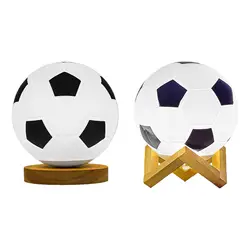 3D Soccer Lamp Dimming Table Lamp USB Powered Warm White LED