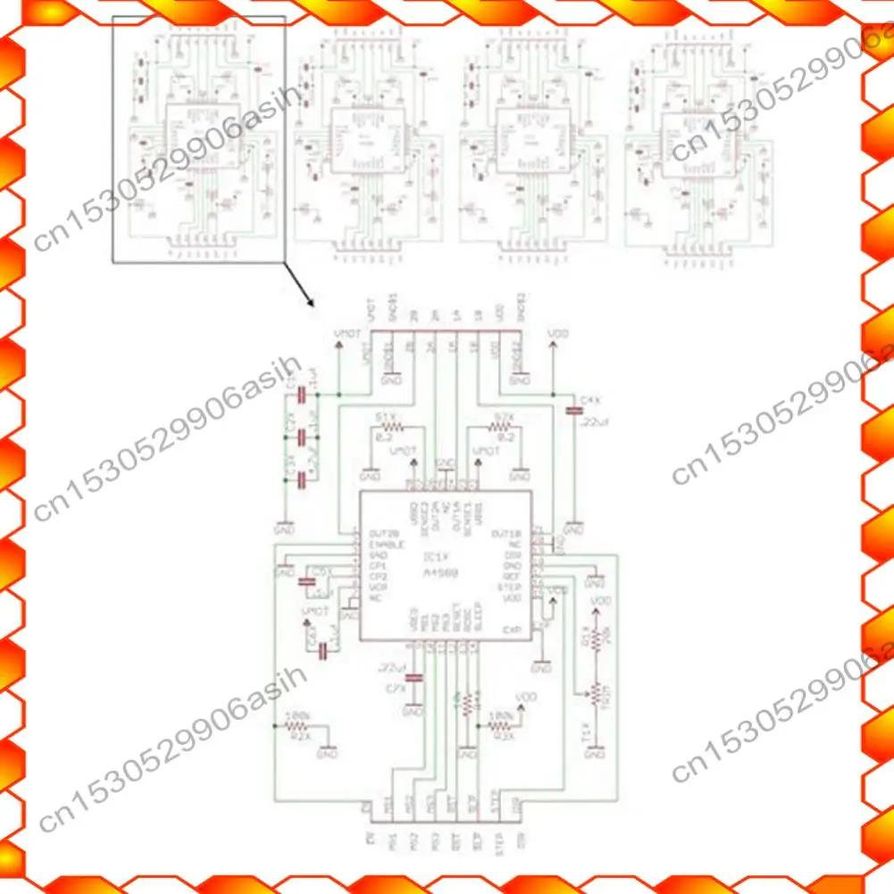 -AT52 5 قطعة A4988 Stepstick محرك متدرج نموذج مشغل مع بالوعة الحرارة للطابعة ثلاثية الأبعاد Reprap مناسبة