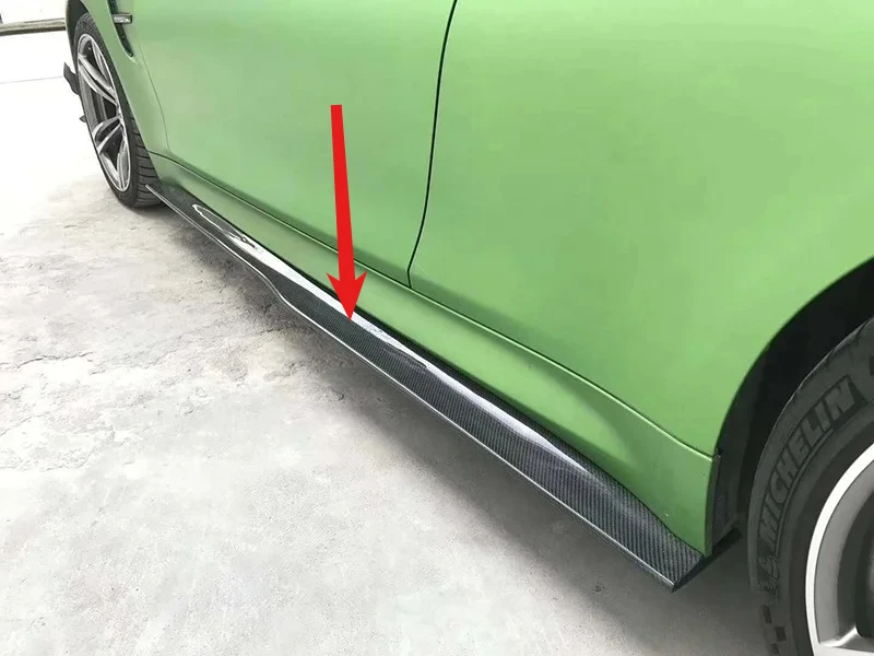 

Gloss-UV-Sealed FORBMW F80 M3 F82 M4 Side Skirt Rocker Arm Panel Carbon Fiber 2015-2019