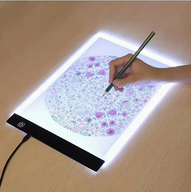 USB Transparent Drawing Board Copying Adjustable LED Light Pad Copying Projection Drawing For Children Drawing Tool