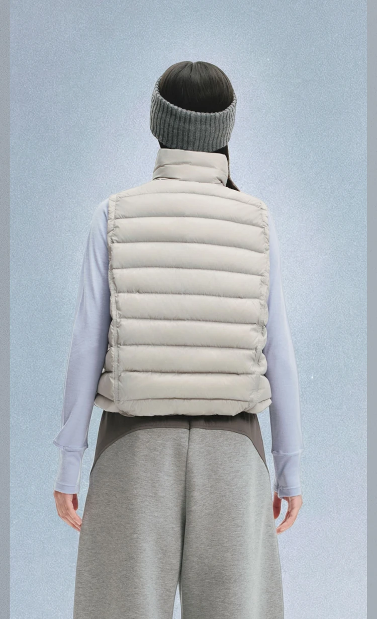 `BOSIDENG Women's Down Vest Sleeveless Puffer Jacket Lightweight Stand Collar Winter Warm Gilet Casual Outerwear`