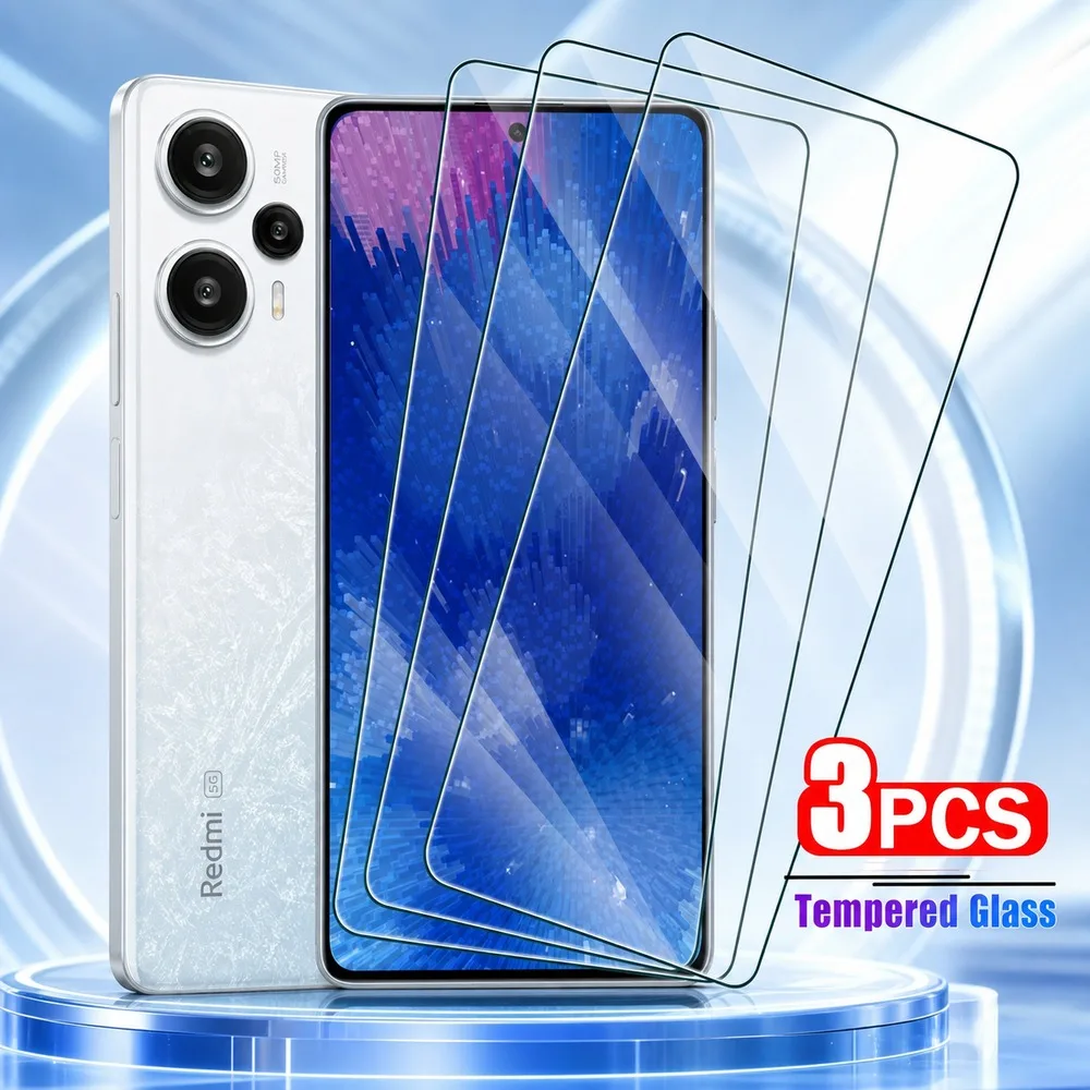 3 шт. закаленного стекла для Redmi 15 15 4G 15C 14C 13C 12 Защитное стекло для экрана Redmi 12C 10 10C 9 9C Антицарапинное Антиударное HD