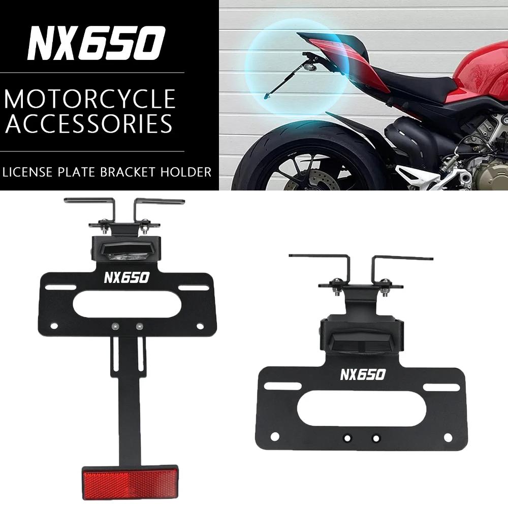 

For Honda NX 650 NX650 J-XDOMINATOR NX650J-X 1988-1999 Number License Plate Holder Frame Rear Tail Tidy Fender Eliminator kit