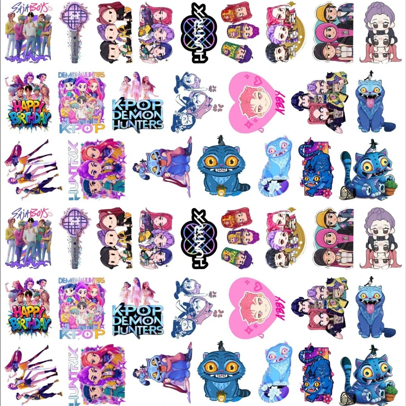 

Популярное аниме K-Pop: охотники на демонов, акриловая нашивка 2/4/6/8 см, брелки ручной работы «сделай сам», булавка, наклейка на холодильник, аксессуары, материал
