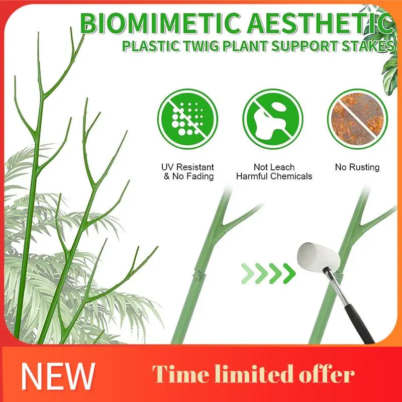 

Plant Support 39.37 Inch Blends In To Plant, Branch Plant Sticks Trellis For Plants
