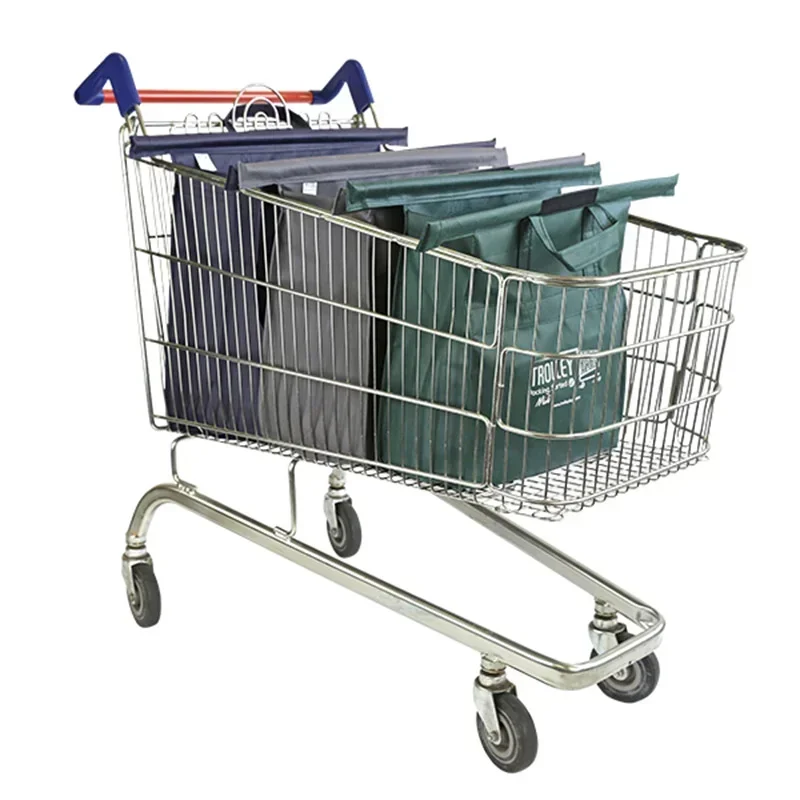 Multifunctionele Standaard Plastic Hoezen Shopping Truck Supermarkt Trolley