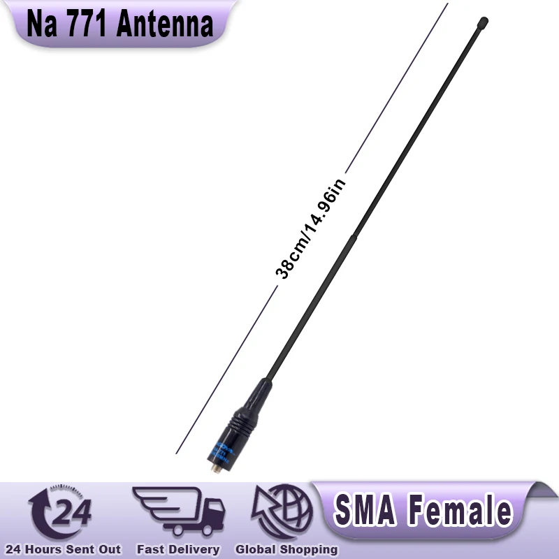 Na771 Antenna Nagoya High Gain Antenna VHF/UHF SMA Female For Quansheng UVK5 UVK58 UVK6 Baofeng DM-1701 Walkie Talkie Ham Radios