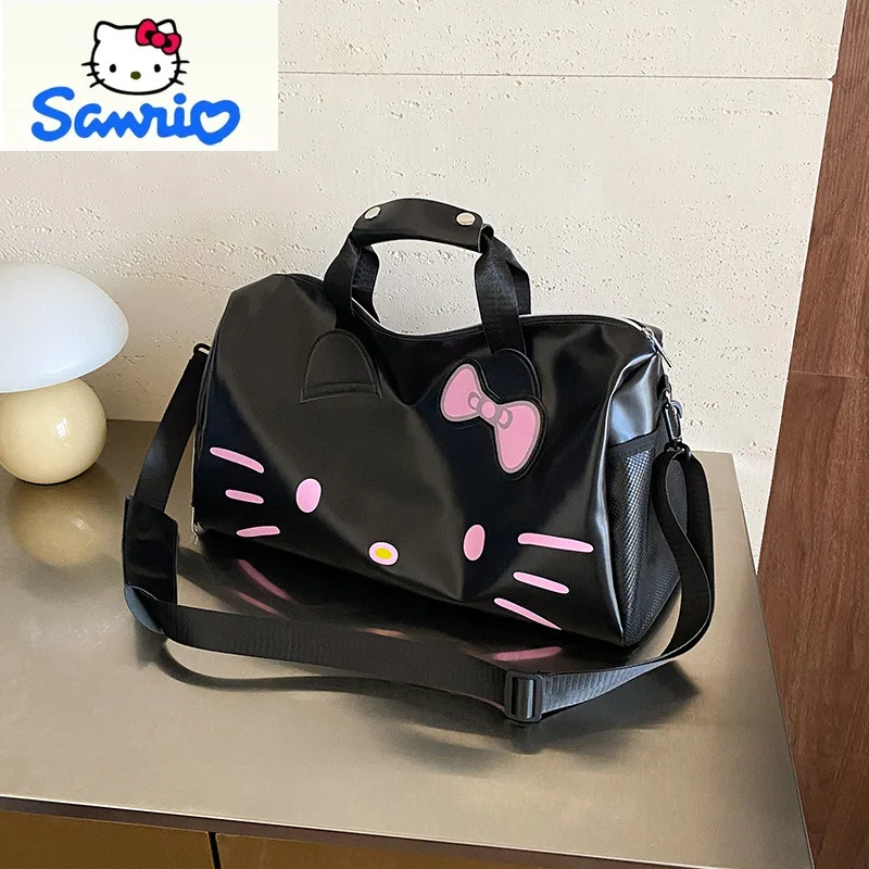 

Sanrio модная женская сумка для фитнеса и йоги с героями мультфильмов, большая вместительная креативная легкая роскошная ручная дорожная сумка с рисунком Hello Kitty