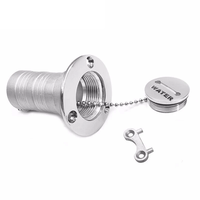 BSET MATEL Stainless Steel 316 Deck Filler Cap Boat Accessories 50Mm Marine Boat Yacht Hardware Deck Filler