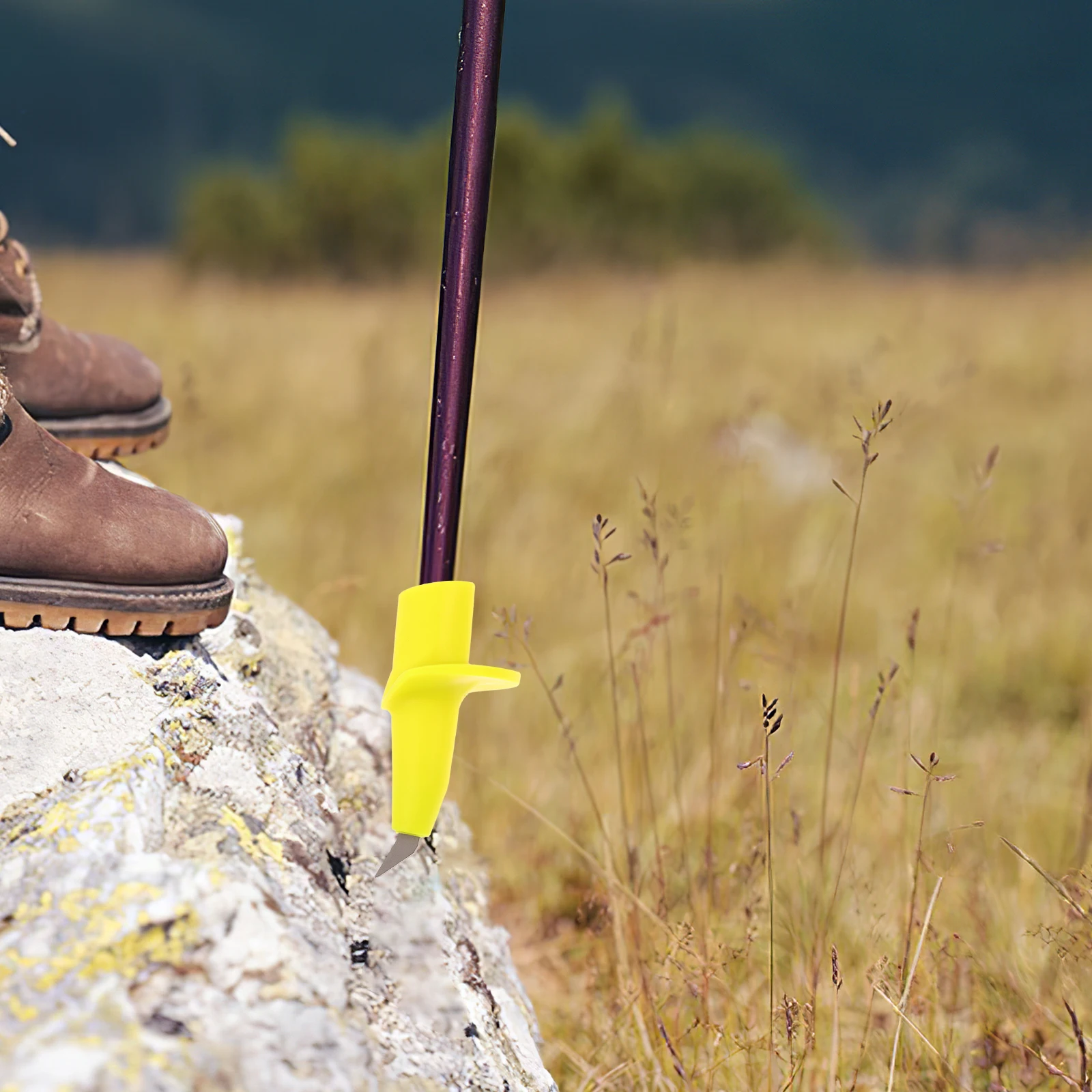

Trekking Poles Tip Protector Yellow Carbon Fiber Tips for Walking Stick Ski Cane Accessories Hiking Pole Feet Mountaineering