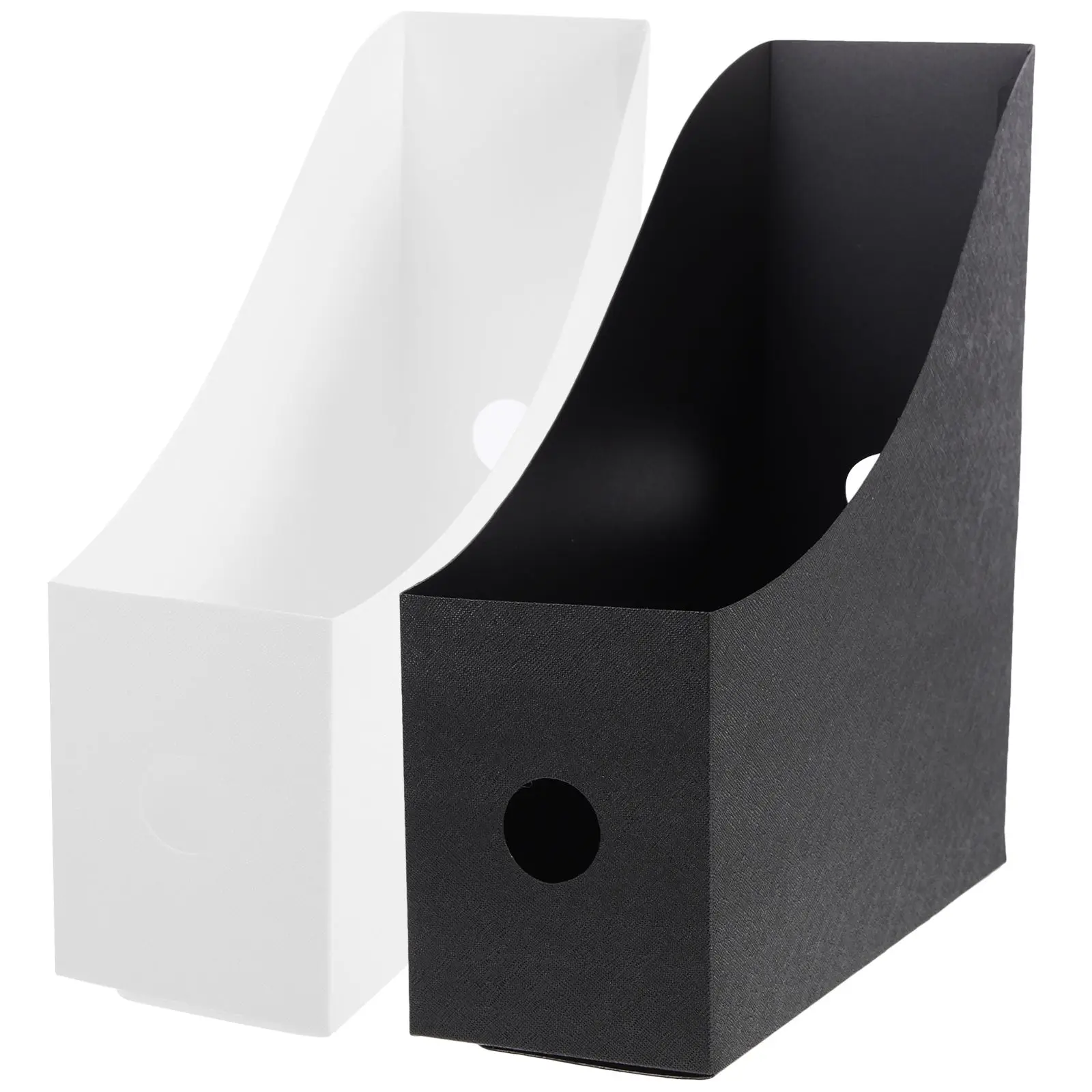 File Rack Organizer Desk Office Supplies Paper Stacker Bins Folder Polypropylene Practical Easy Use File Organizer