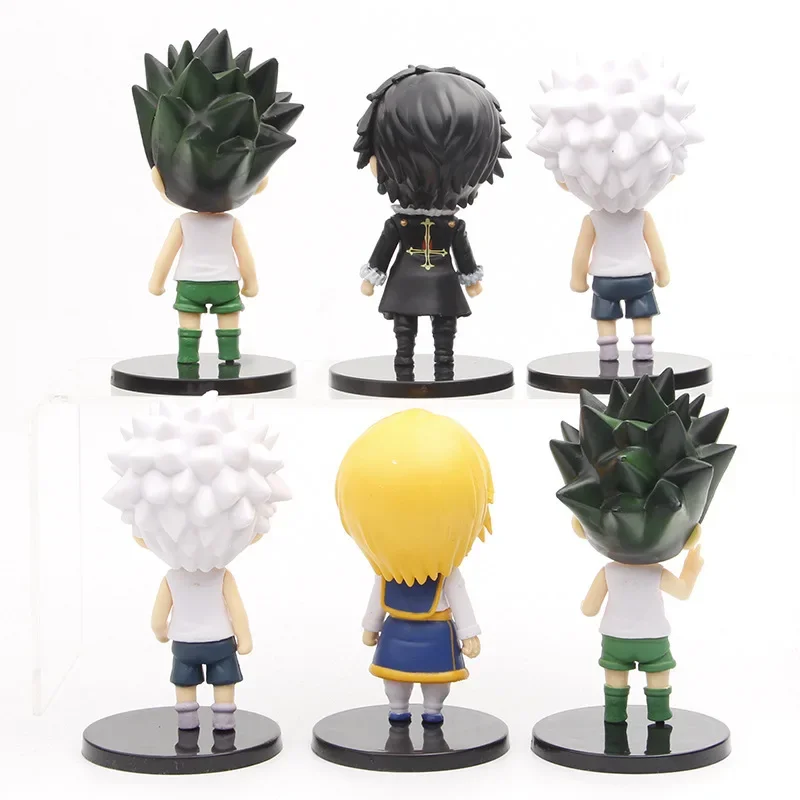 Anime HUNTERxHUNTER Killua GON Kurapika รุ่น Q ยืนท่าทาง Action Figure PVC รูปปั้นโต๊ะของเล่นตกแต่งตุ๊กตาของขวัญ