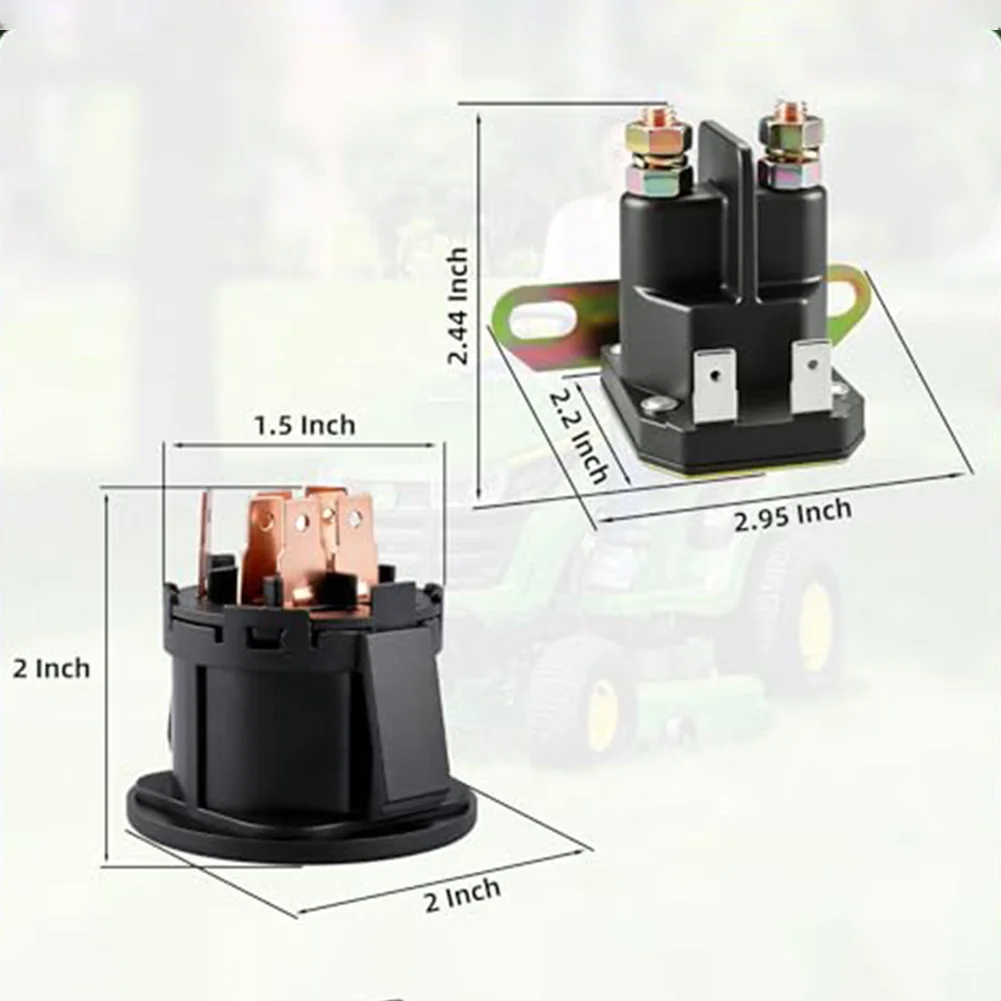 175566 Switch and AM138068 Solenoid Kit for Riding Mowers and Lawn Tractors Requiring OEM Equivalent Electrical Components