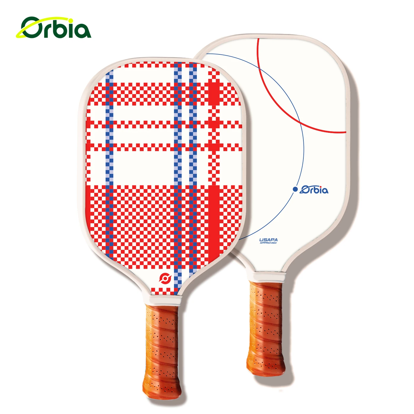 Orbia แก้วไฟเบอร์ Pickleball Paddle การออกแบบที่ทนทานดาว Strong พื้นผิวขนาดใหญ่ Sweet Spot คอมโพสิต Pickle Racket เริ่มต้น