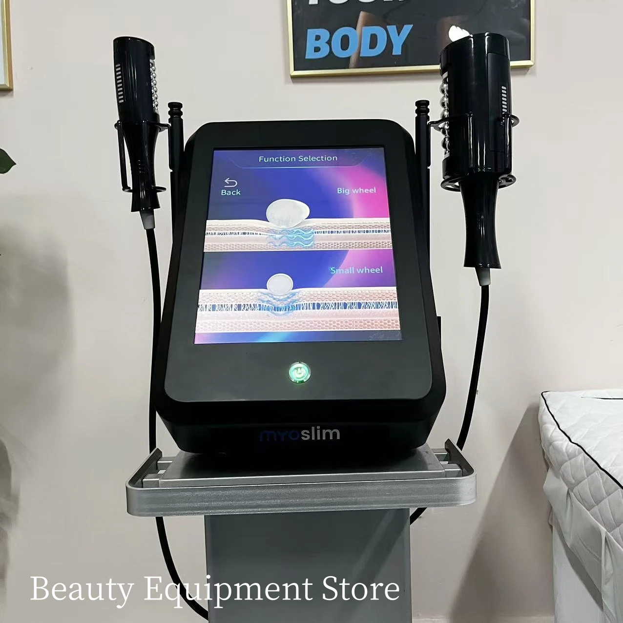 EMS Body Shaping Rilassamento muscolare Rimozione del grasso Cellulite Rullo da massaggio 5D Allenamento elettromagnetico per la costruzione muscolare per il salone