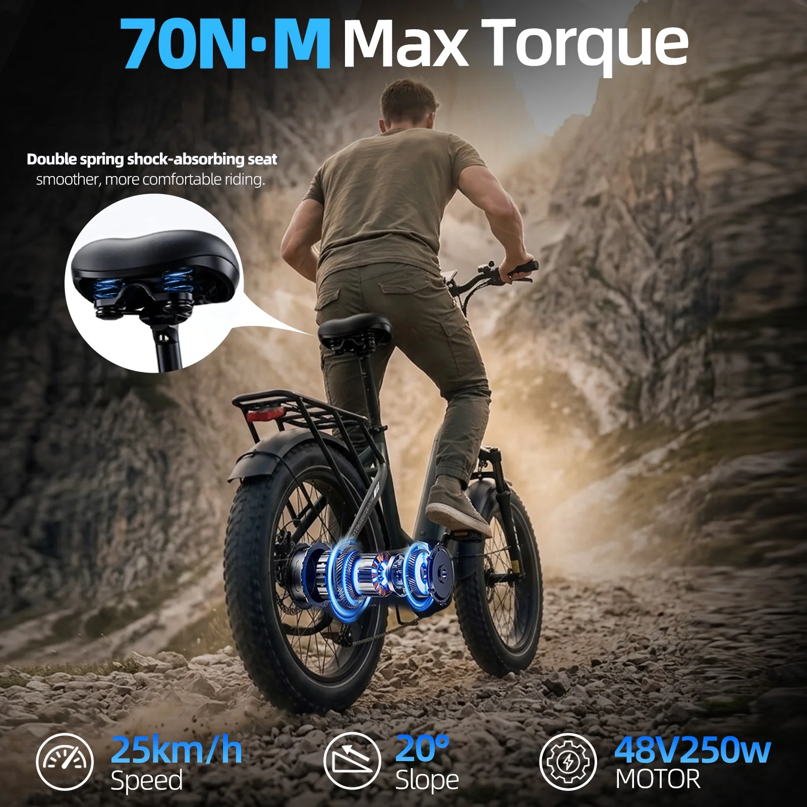 Vélo Électrique Pliable TTGO F6 Boost 250W - alternate angle