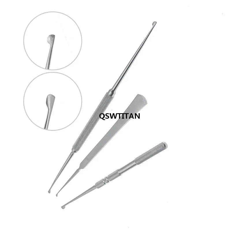 Stainless Steel Nose shaping D knife nose surgical instruments double end spade flat /round handle Nasal shaping tool