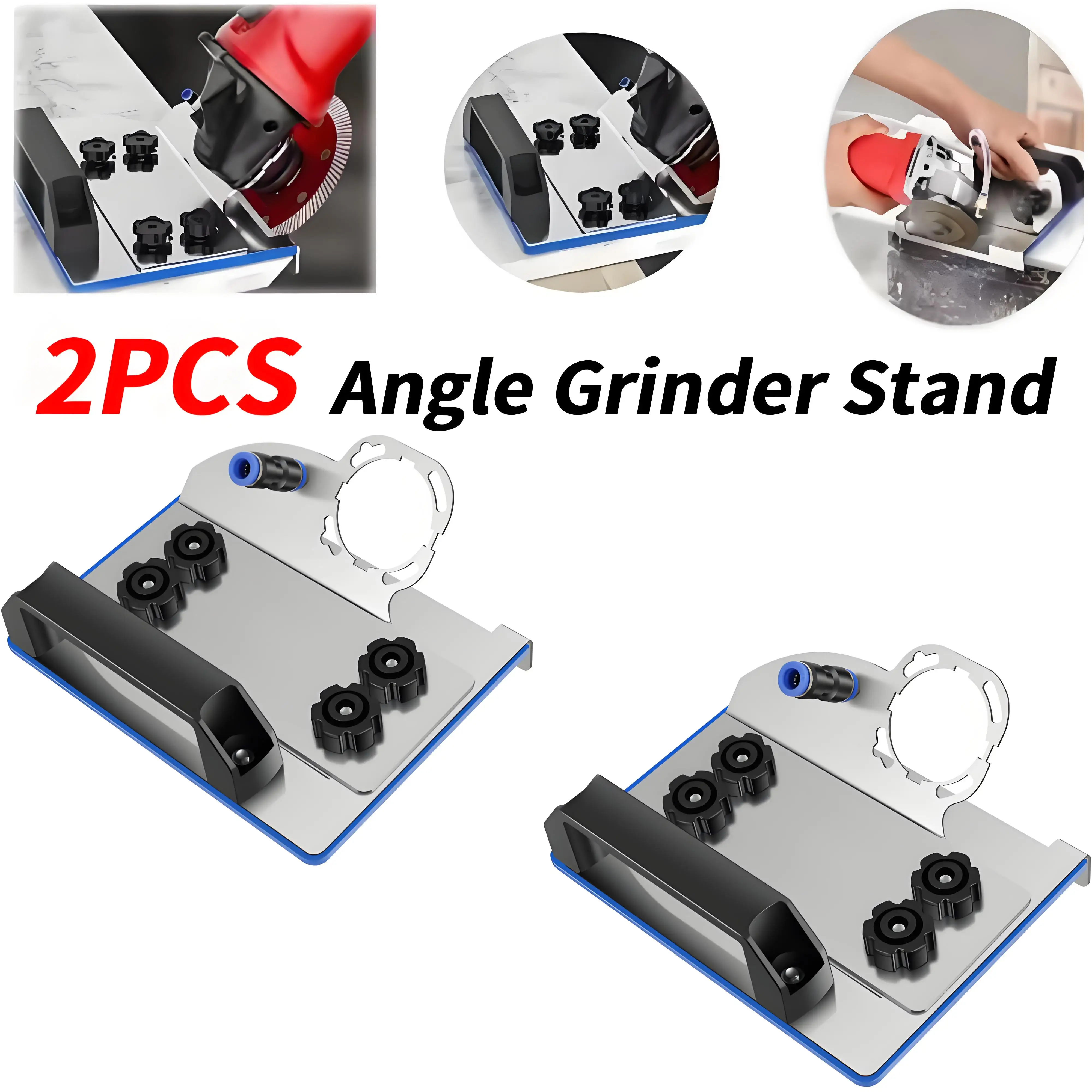 

Подставка для угловой шлифовальной машины для плитки 45. ° Регулируемая угловая шлифовальная машина для резки фаски, держатель из нержавеющей стали для резки и отделки керамики