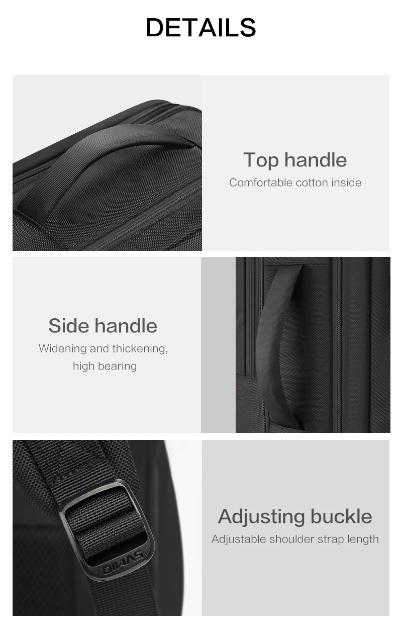 OIWAS Large Capacity Expandable Laptop Backpack USB Charging Port 17.3Inch Waterproof Business Travel Computer Bag for Men Women